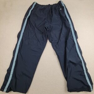 Vintage Champion Tearaway Track Pants Mens 2XL Navy Blue Snap Side Athletic 90s